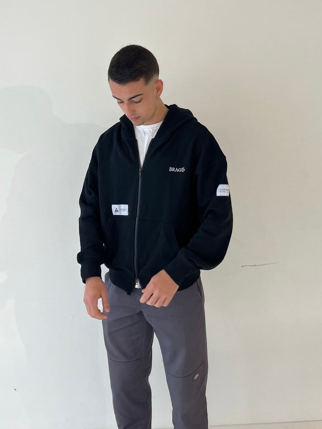 Couture Atelier zipped hoodie