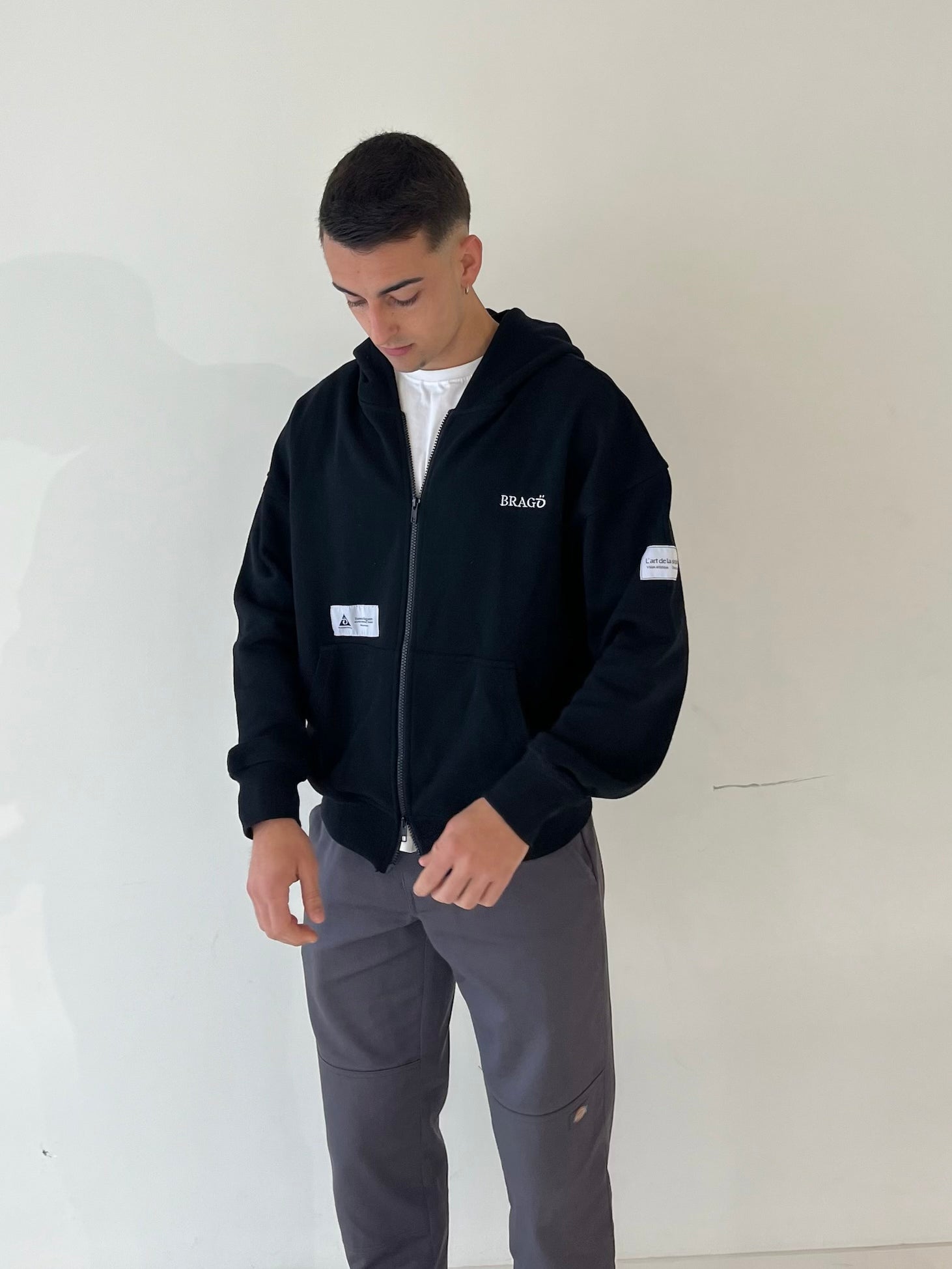 Couture Atelier zipped hoodie