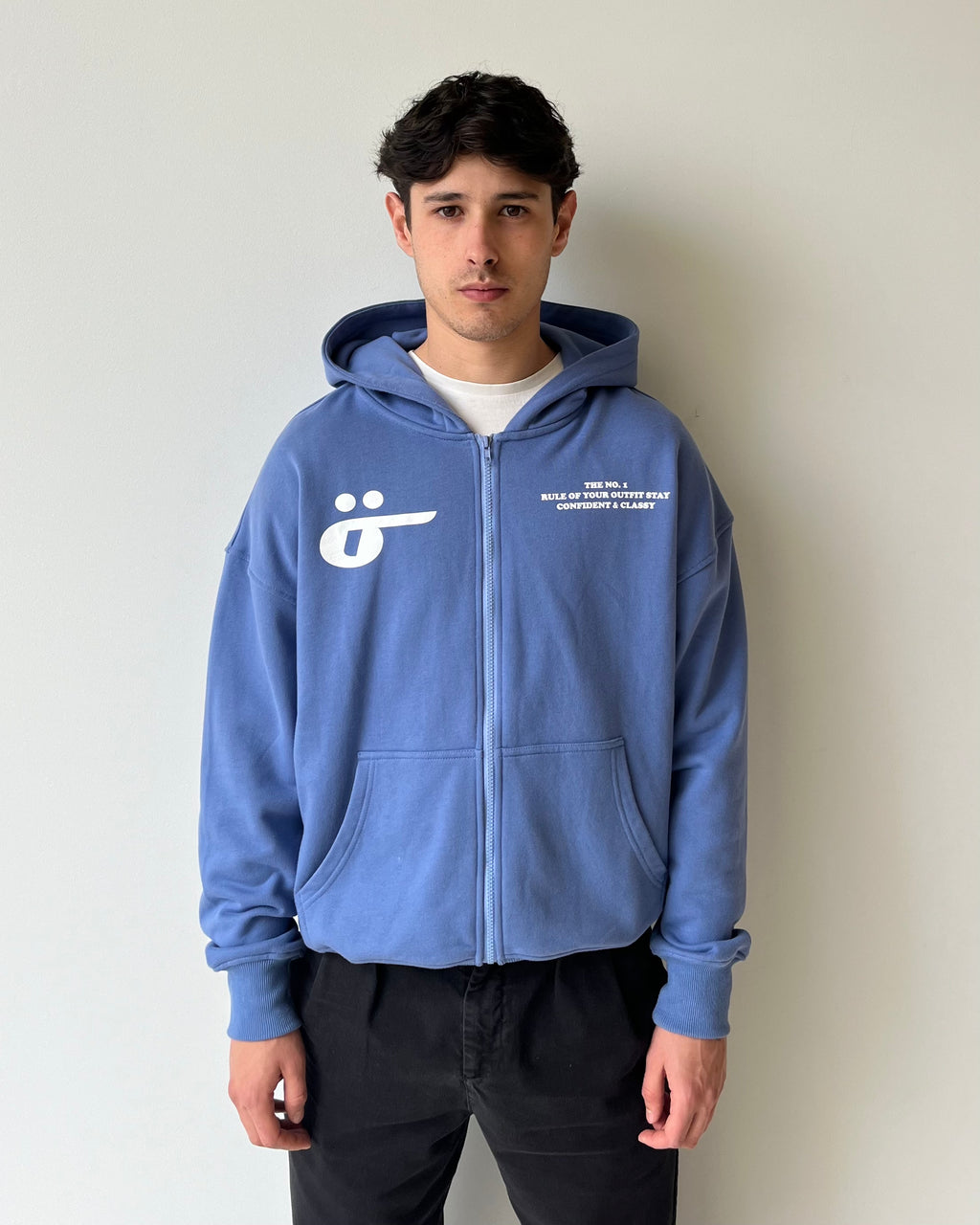 Stay Classy zipped hoodie