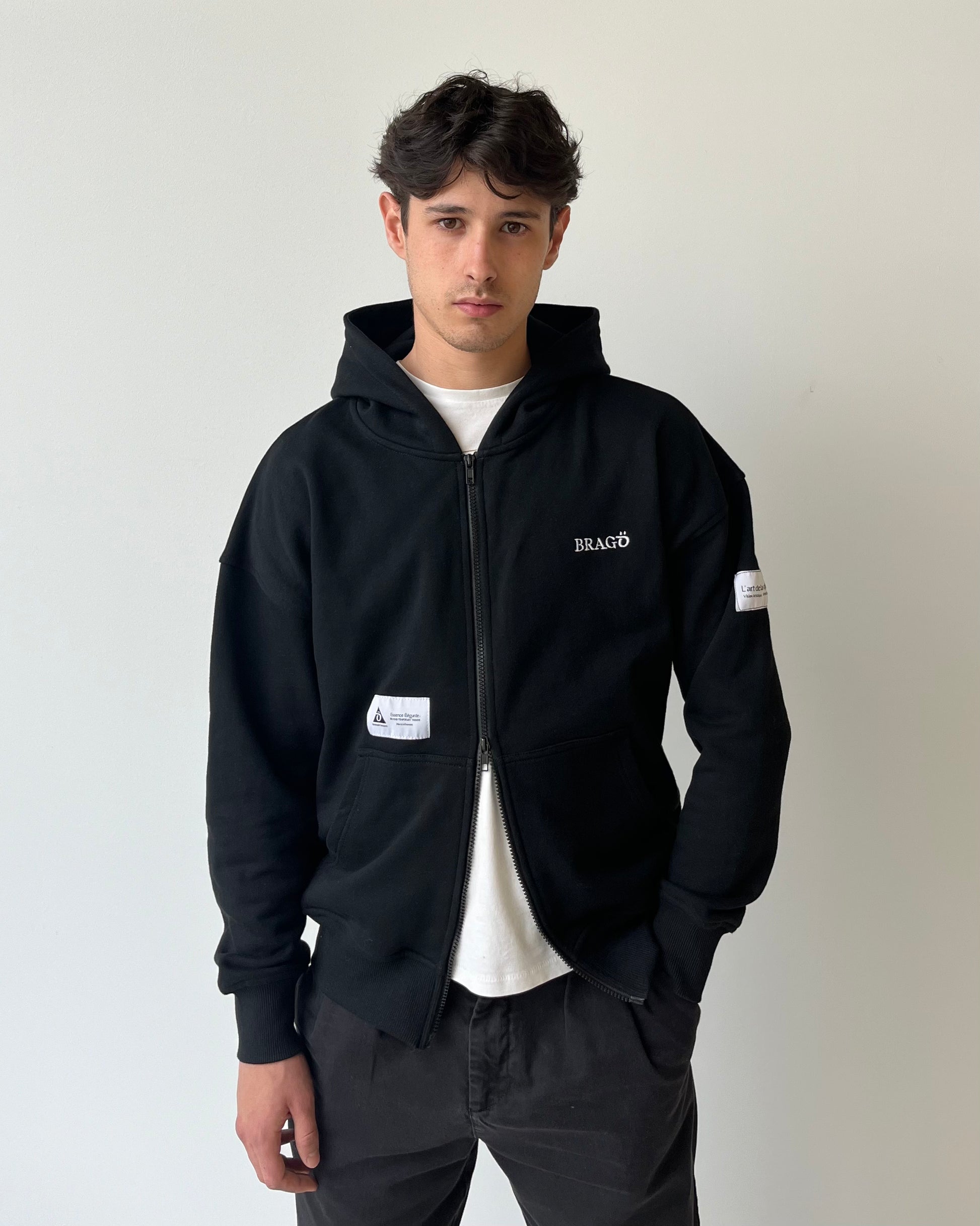 Couture Atelier zipped hoodie